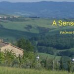 A scenic view of the hills and valleys in tuscany.