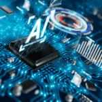 A computer chip with the letter a on it.
