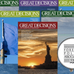 A series of magazines with the cover of great decisions.