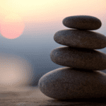 A stack of rocks sitting on top of each other.