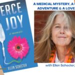 A book cover and an image of ellen schecter