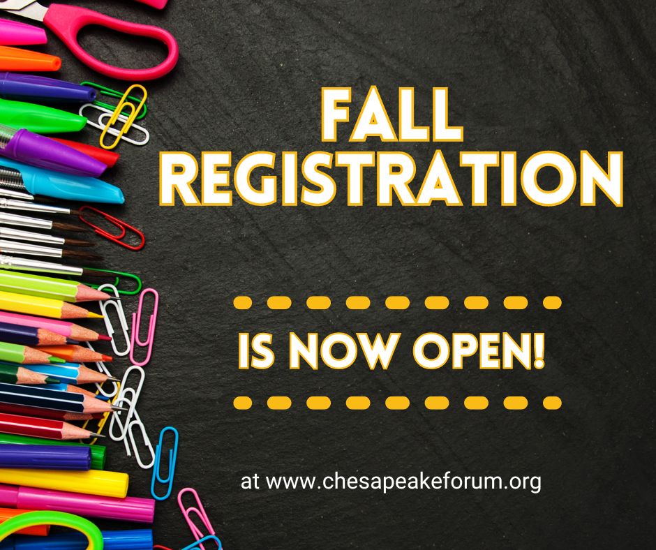 Fall Registration Is Now Open!